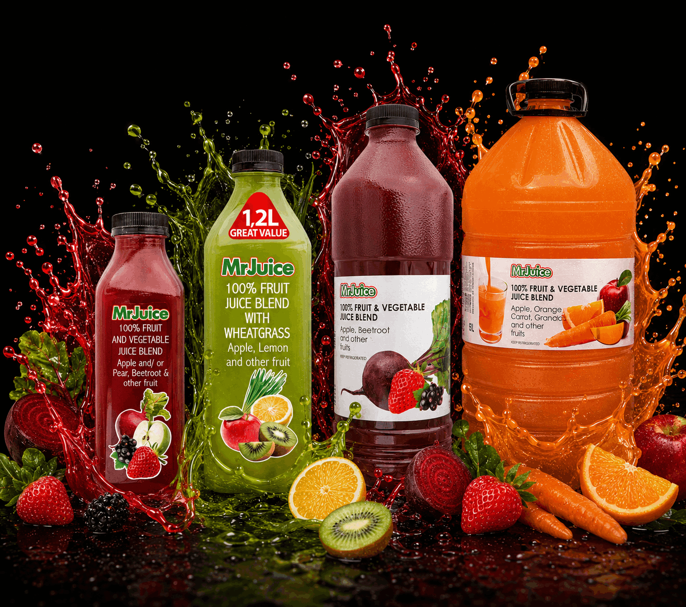 Mr Juice product range
