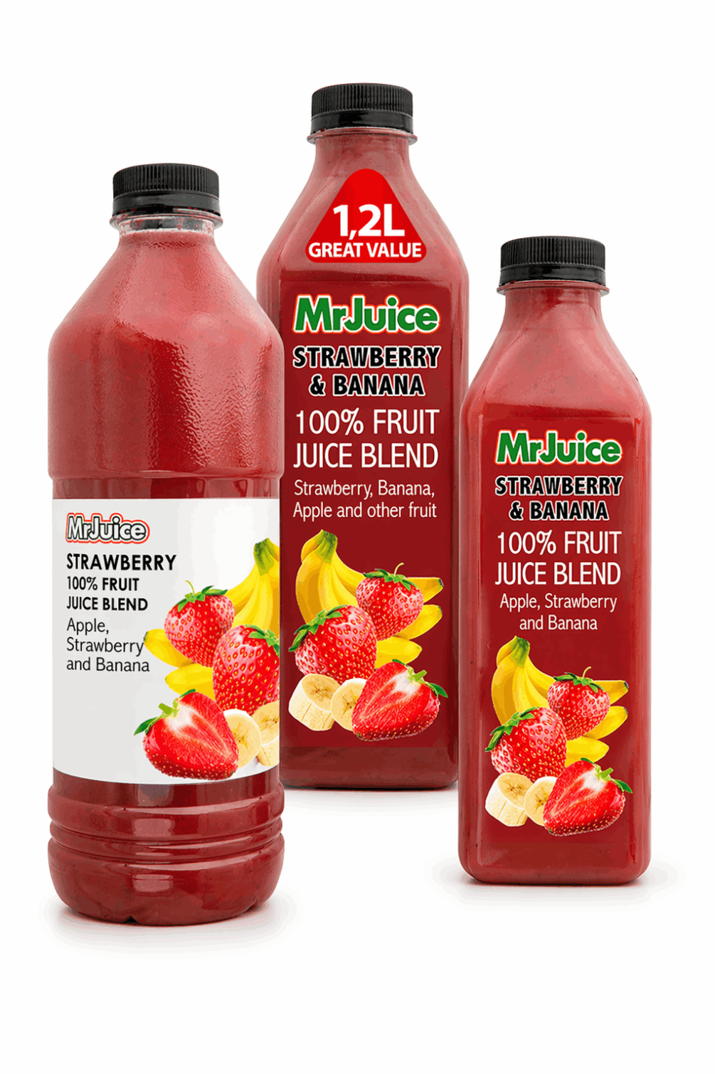 Mr Juice Strawberry and Banana Juice